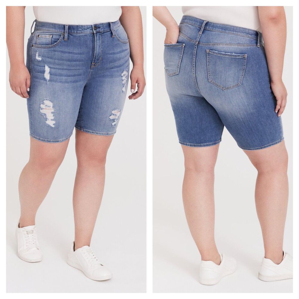 Torrid 8 Inch Sky High Skinny Premium Stretch Short